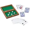 Image de Goki Boîte de cartes à jouer avec 5 dés et 2 jeux de 54 cartes (Allemand, Anglais, Espagnol, Français, Italien)