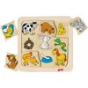 Image de Goki Puzzle Jigsaw en bois qui mange quoi? (Allemand, Anglais, Français, Italien)