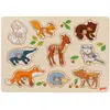 Image de Goki Puzzle en bâtons animaux de la forêt (9 pièces)