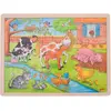 Image de Goki Puzzle incrusté : la vie à la ferme (48 pièces)