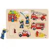 Image de Puzzle à boutons Pompiers 8 éléments