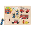 Image de Goki Puzzle pompiers (8 pièces)