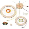 Image de Goki Kit de bricolage cadre à tisser rond et fleur à nouer