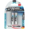 Image de Ansmann 1x2 Pile 2700 Mignon AA 2500 mAh (2 pcs, AA, 2700 mAh), Batteries + piles