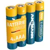 Image de Ansmann X-Power Pile alcaline Micro AAA / LR03 (4 pcs, AAA, 1300 mAh), Batteries + piles
