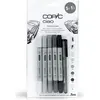 Image de Copic, Marqueur, Tonalités de gris (6x)