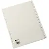 Image de Intercalaires Alphabétiques En Plastique A4 Ppgris