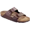 Image de Birkenstock, Unisexe, Sandales, Arizona Birko-Flor étroit, Marron, (44)