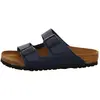 Image de Birkenstock, Unisexe, Sandales, Arizona Birko-Flor Normal, Bleu, (35)