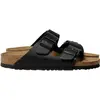 Image de Birkenstock, Unisexe, Sandales, Arizona Naturleder Normal, Noir, (45)
