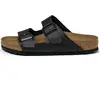 Image de Birkenstock, Unisexe, Sandales, Arizona Birko-Flor Normal, Noir, (36)