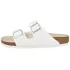 Image de Birkenstock, Unisexe, Sandales, Arizona Birko-Flor normal, Blanc, (45)