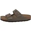 Image de Birkenstock, Unisexe, Sandales, Arizona Birko-Flor Nubuk Schmal, Marron, (41)