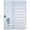 Image de Intercalaire En Carton Chiffres 1 - 10 A4 10 Touches