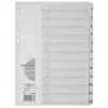 Image de Intercalaire En Carton Chiffres 1 - 12 A4 12 Touches