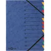 Image de PAGNA trieur 'EASY', A4, carton, 12 compartients, bleu