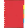 Image de Intercalaire Carton A4 6 Touches 6 Couleurs