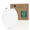 Image de Abattant WC ovale en MDF blanc avec frein de chute GAIA