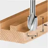 Image de Festool, Tête de fraisage, Fraises à rainurer hélicoïdale HS Spi S8 D18/25