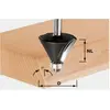 Image de Festool, Tête de fraisage, Fraise à chanfreiner HW S8 D25,7/25,7/15°
