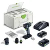 Image de Perceuse-visseuse sans fil TXS 18 C 3,0-Set - FESTOOL - avec 2 batteries 18V 3.0Ah - chargeur - Systainer - 576896