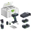 Image de Festool, Perceuse + Visseuses sans fil, Trapano avvitatore a batteria T 18+3 HPC 4,0 I-Set (Perceuse-visseuse)