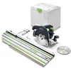 Image de Scie circulaire à capot basculant sans fil 18V HKC 55 KEB-Basic-FSK 420 - FESTOOL - sans batterie, ni chargeur - rail de guidage - SYSTAINER - 578704