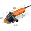 Image de Fein, Meuleuse d'angle, Meuleuse d'angle compacte Ø 125 mm CG 10-125 (125 mm)