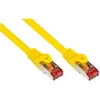 Image de Good Connections RNS Câble patch avec protection d'encliquetage, Cat. 6, S/FTP, PiMF, PVC, 250MHz, jaune, 5m (PiMF, S/FTP, CAT6, 5 m), Câble réseau