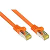 Image de Good Connections Câble patch RJ45 avec câble brut Cat.7 et protection de nez de verrouillage (RNS), S/FTP, PiMF (S/FTP, CAT7, 15 m), Câble réseau