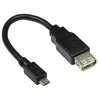 Image de Good Connections Câble adaptateur USB-OTG (On-the-go), Micro USB mâle type B vers USB femelle type A 2.0, noir (0.10 m, USB 2.0), Câble USB