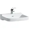 Image de Laufen, Lavabo, Plan de toilette PRO LIBERTY 650x550mm accessible m HL m ÜL blanc (550 mm, 650 mm)