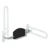 Image de Hewi, Siège de baignoire + tabouret de douche, Support de dos SÉRIE 801 pour poignées de soutien rabattables blanc pur
