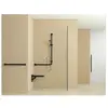 Image de Hewi, Miroir, Poignée coudée SERIE 801 se 1100mm avec support de douche blanc pur (60 x 110 cm)