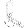 Image de Hewi, Miroir, Grille de soutien version E. SERIE 801 pivotant bouton rinçage/fonctions rouge 700mm blanc (78 x 25.90 cm)