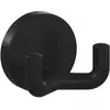 Image de Hewi, Patère + Porte-manteau mural, Crochet double 477.90B025 double Saillie 43,5 mm Polyamide 90 noir profond mat Ø 50 mm