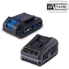 Image de Pack Batterie 2Ah + Chargeur 2,4A - Scheppach - 20V Ixes - Sbsk2.0 - Batterie Et Chargeur Universels Pour Toute La Gamme 20V Ixes