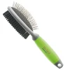 Image de L25xl7.5xH6cm Brosse de toilettage double face WAHL® vert pour chien