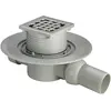 Image de Viega, Installation sanitaire : accessoires, Échelle horizontale réglable en hauteur avec grille en acier inoxydable et joint d'étanchéité