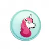 Image de Bouton Licorne polyester à queue 18mm - Prym(...) - Vert