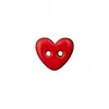Image de Bouton Coco laqué 2 trous Coeur 10 à 15mm - Prym(...) - 15-rouge
