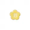 Image de Bouton Coco laqué 4 trous Fleur 18mm - Prym(...) - Jaune