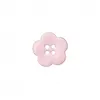 Image de Bouton Coco laqué 4 trous Fleur 18mm - Prym(...) - Rose Clair