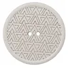 Image de Carte de 4 boutons Recyclés ethniques 20mm écru - Union Knopf(...) - Ecru
