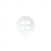 Image de Bouton Rond polyester transparent 4 trous 15 à 25mm - Prym(...) - 15-transparent