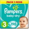 Image de Pampers Baby-Dry ALT (Taille 3, Pack mensuel, 198 pcs)