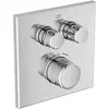 Image de Ideal Standard, Robinetterie de salle de bains, IDS Thermostat de douche encastré Navigo CERATHERM 2 consommateurs, carré chromé