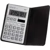 Image de Genie, Calculatrice, Calculatrice plate à 10 chiffres avec double alimentation solaire et batterie et étui de protection (Panneau solaire)