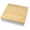 Image de Medisana PS 440 écaille de bambou Pèse Personne Électronique, surface en bambou avec écran LED invisible, 180 kg, Balance Numérique pour Salle de bain, Écran Mise en marche/Arrêt automatique 40544
