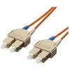 Image de equip Câble de raccordement FO SC->SC multimode duplex OM1 ou (5 m), Câble réseau